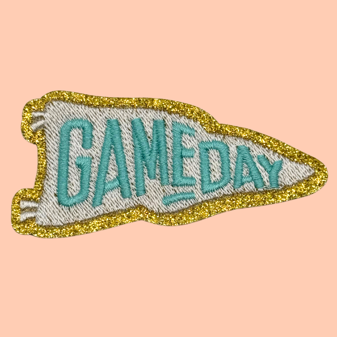 Light Blue Gameday Flag w Gold Chenille