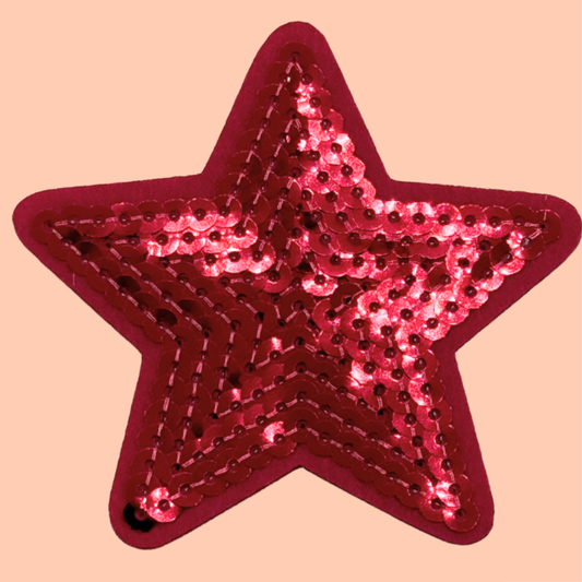 Hot Pink Sequin Star