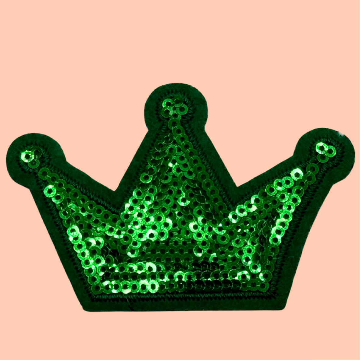 Green Sequin Crown