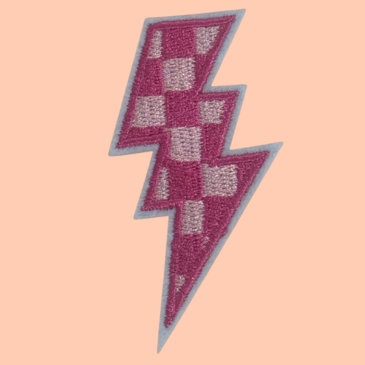 Multi Pink Checkered Lightning