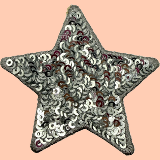 Silver Fun Sequin Star
