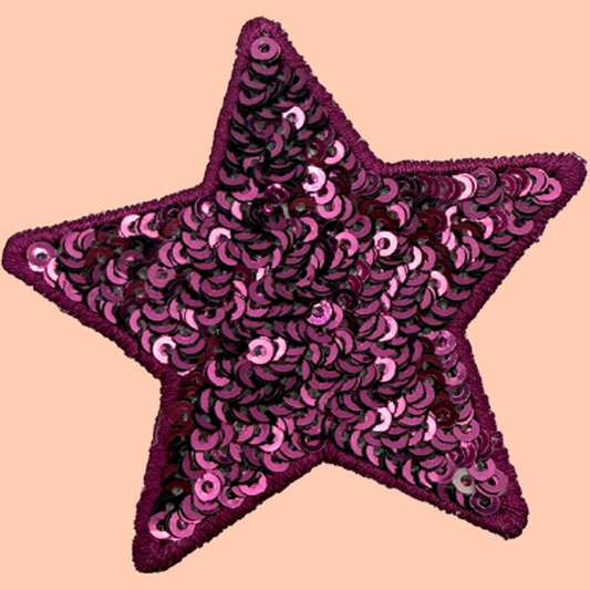 Purple Fun Sequin Star
