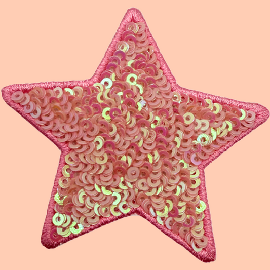 Light Pink Fun Sequin Star