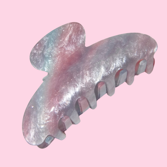 Pink, Blue, and Purple Princess Claw Clip