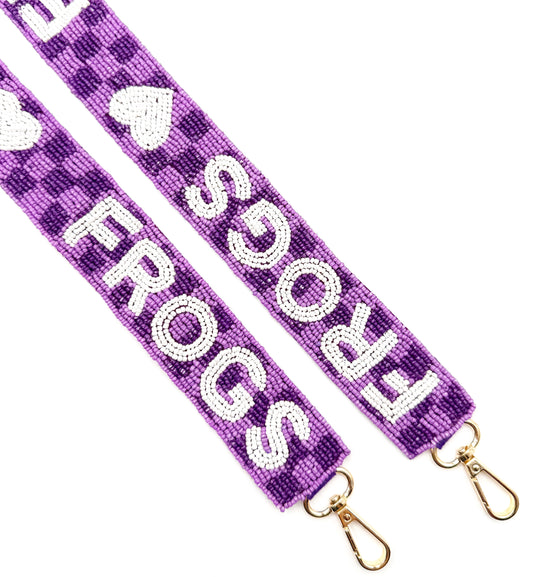 Frogs Checkered Purple