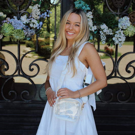 White Clear Game Day Bag
