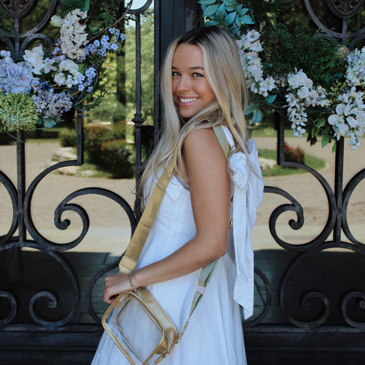 Gold (Deep) Clear Game Day Bag