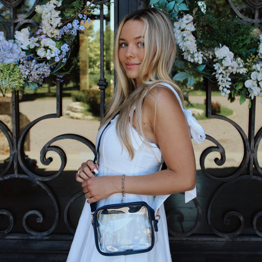 Navy Clear Game Day Bag
