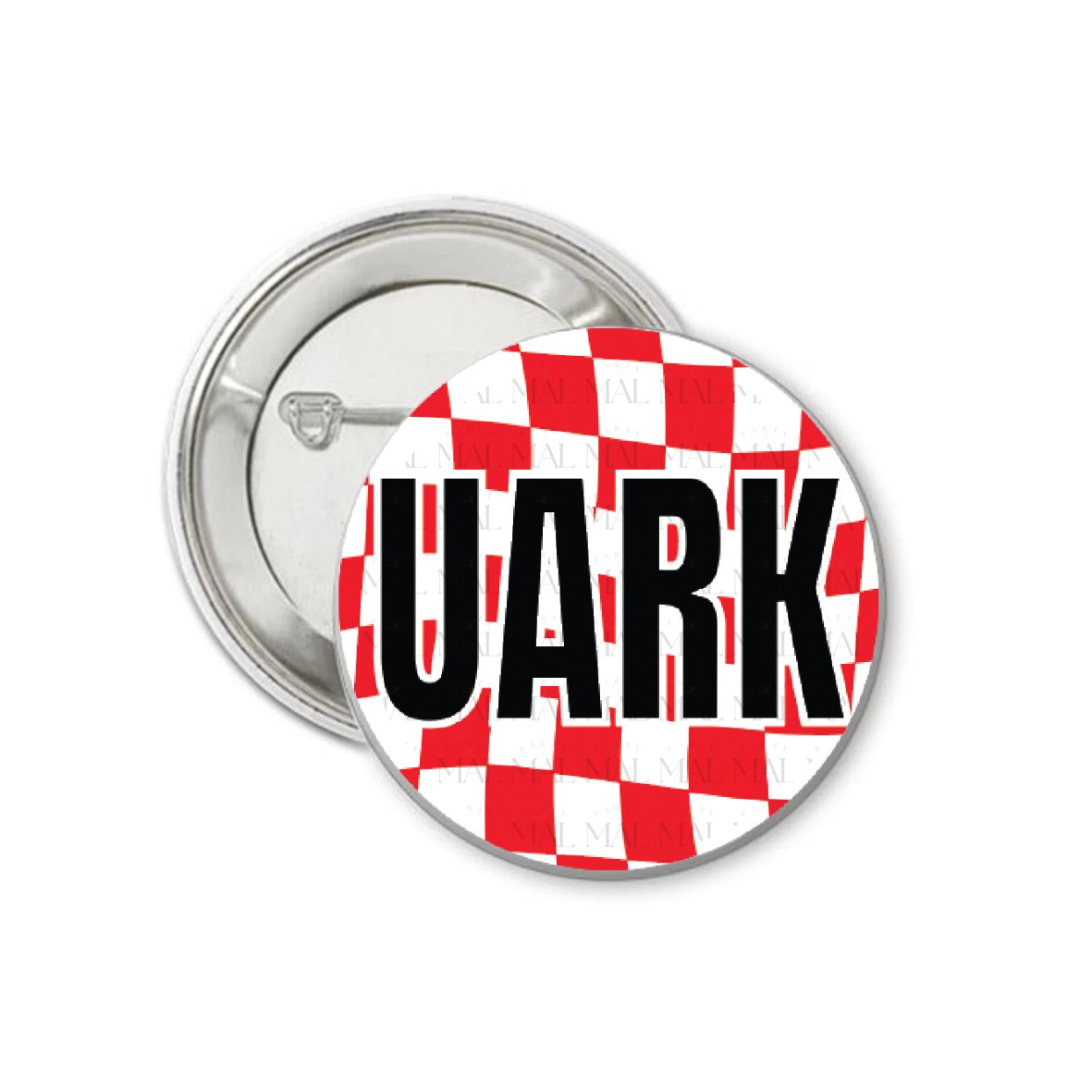 Wavy Checkered 3" Button