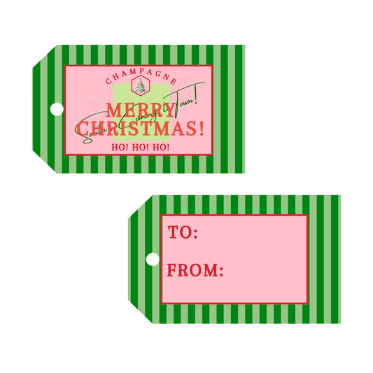 Champagne Gift Tag