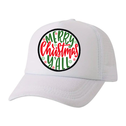 Merry Christmas Y'all Trucker Hat