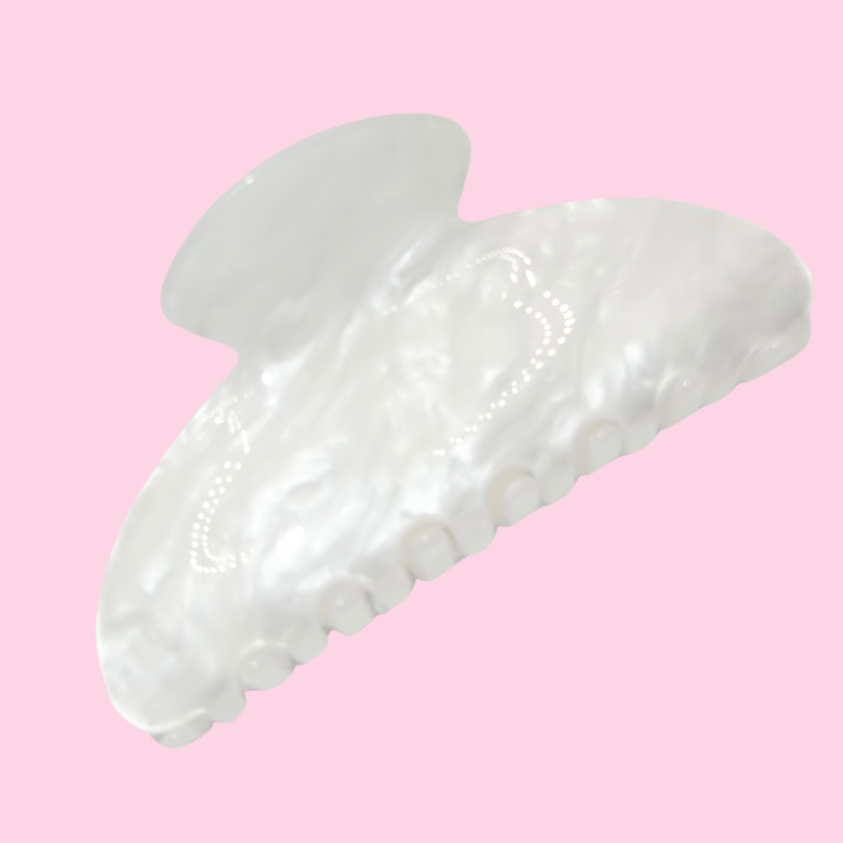 White Pearl Claw Clip