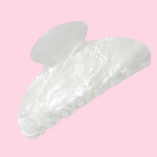 White Pearl Claw Clip