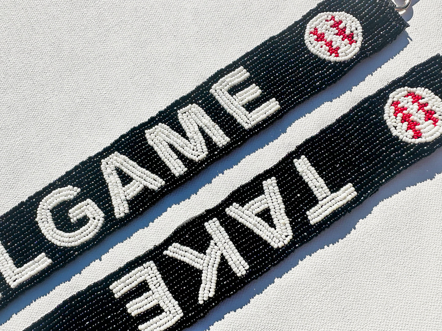 Baseball Beaded Purse Strap - Baseball Game Accessory - Baseball Beaded Bag Strap - Baseball Accessory - Take Me Out To The Ballgame