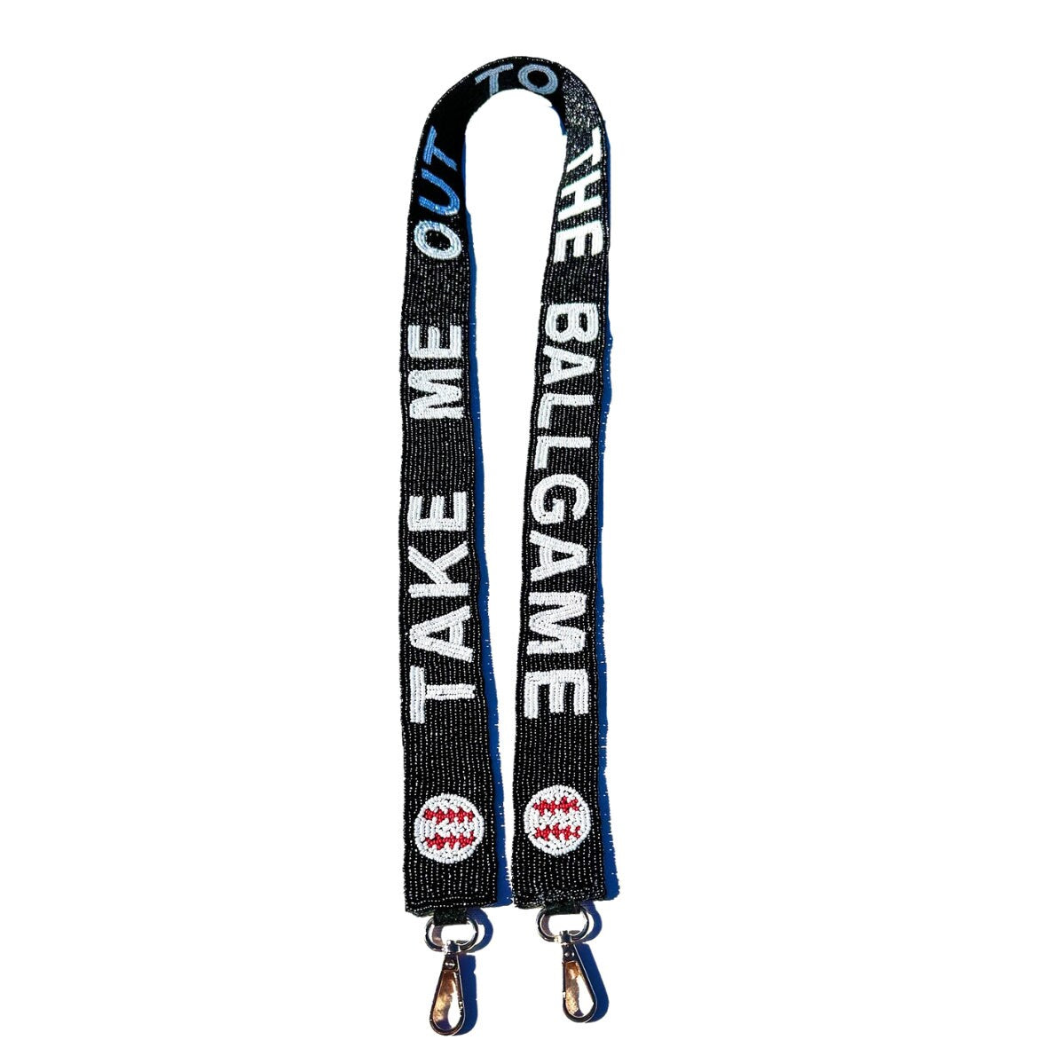Baseball Beaded Purse Strap - Baseball Game Accessory - Baseball Beaded Bag Strap - Baseball Accessory - Take Me Out To The Ballgame