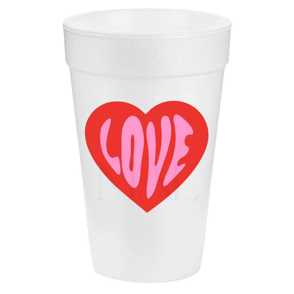 Love Heart 20oz Cups