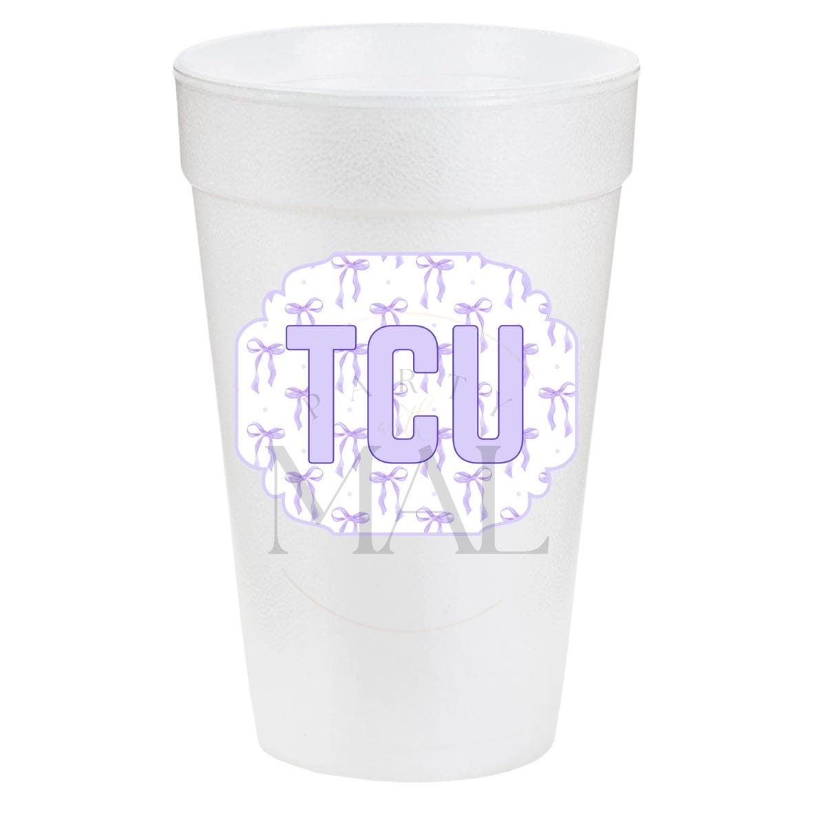 TCU Bows 20oz Cups