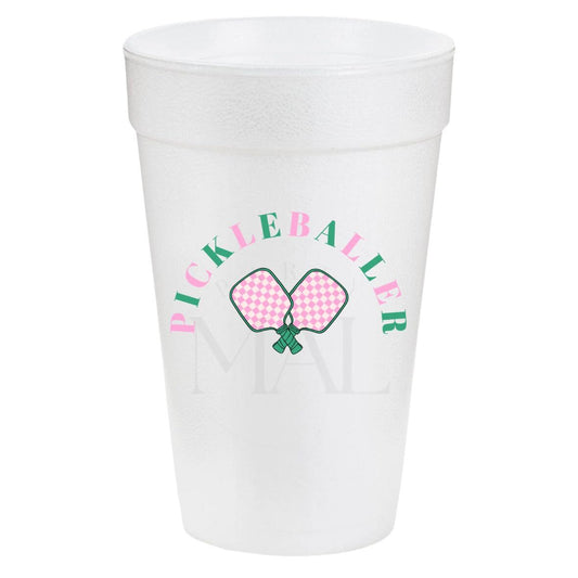 Pickleball 20oz Styrofoam Cup Sleeve, Pickleball Accessory Cups, Pickleball Party Cups, Dill With It Themed Custom Styrofoam Cups