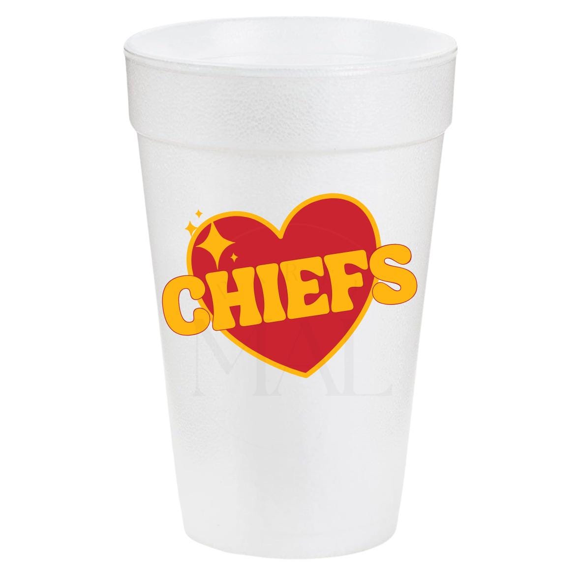 Chiefs Heart 20oz Cups